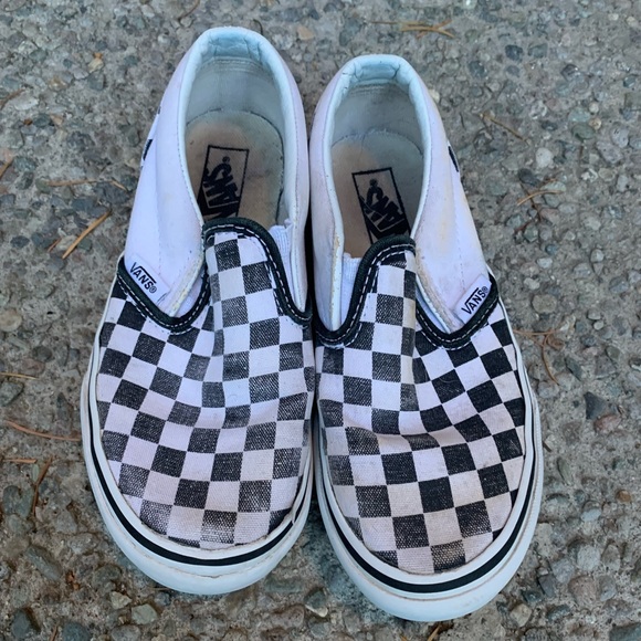 Kids Checkerboard Vans - Picture 1 of 1